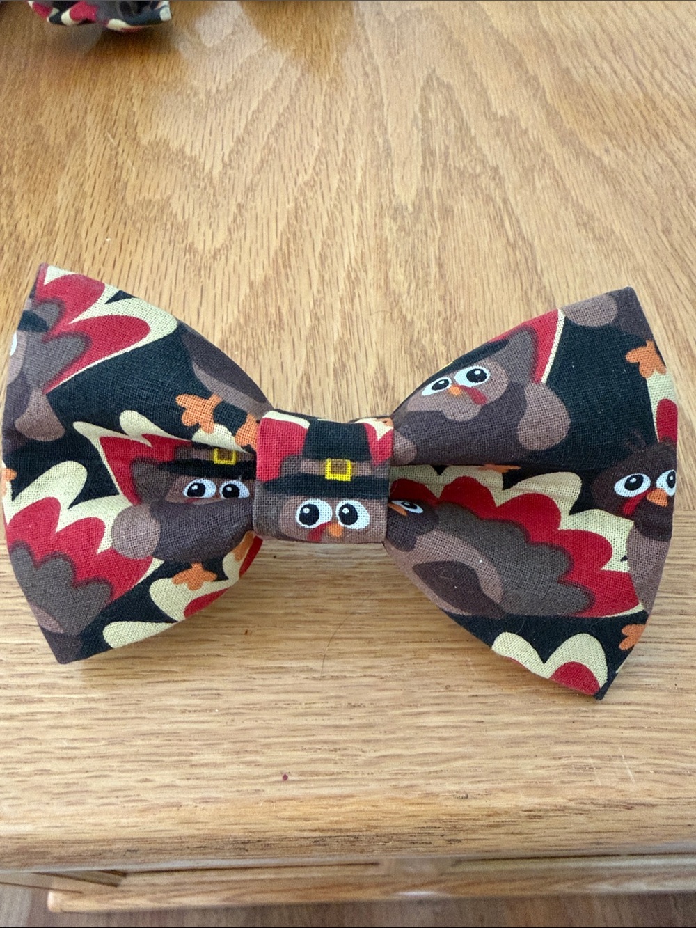Dog collar Thanksgiving bow tie